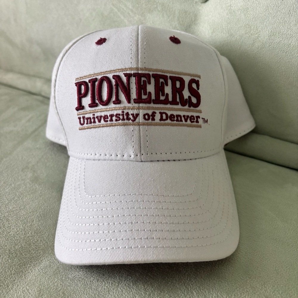 University of Denver Pioneers White Baseball Cap Unisex